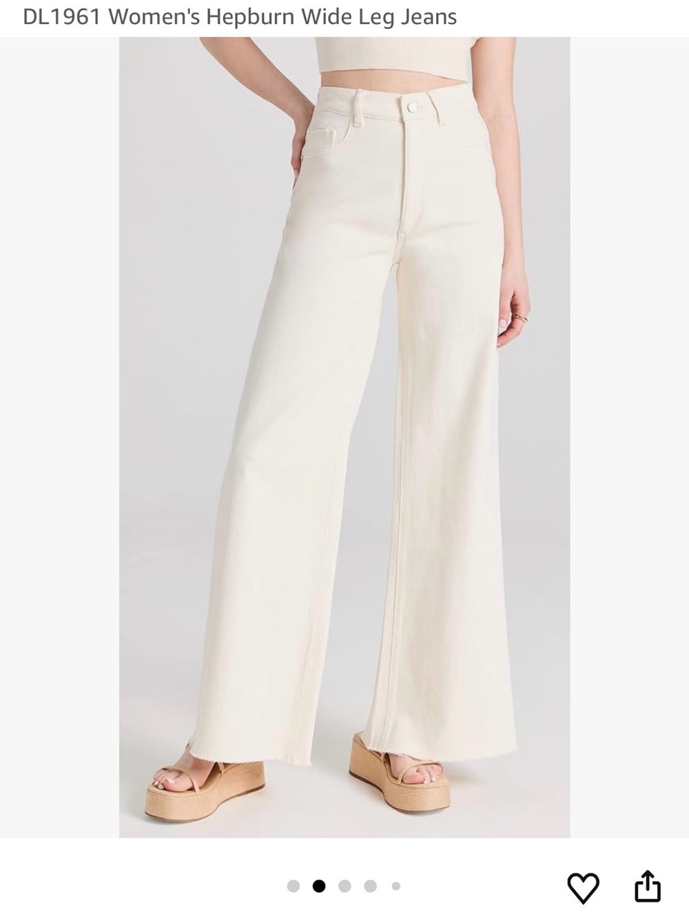 DL 1961 Hepburn Wide Leg Petite Jeans